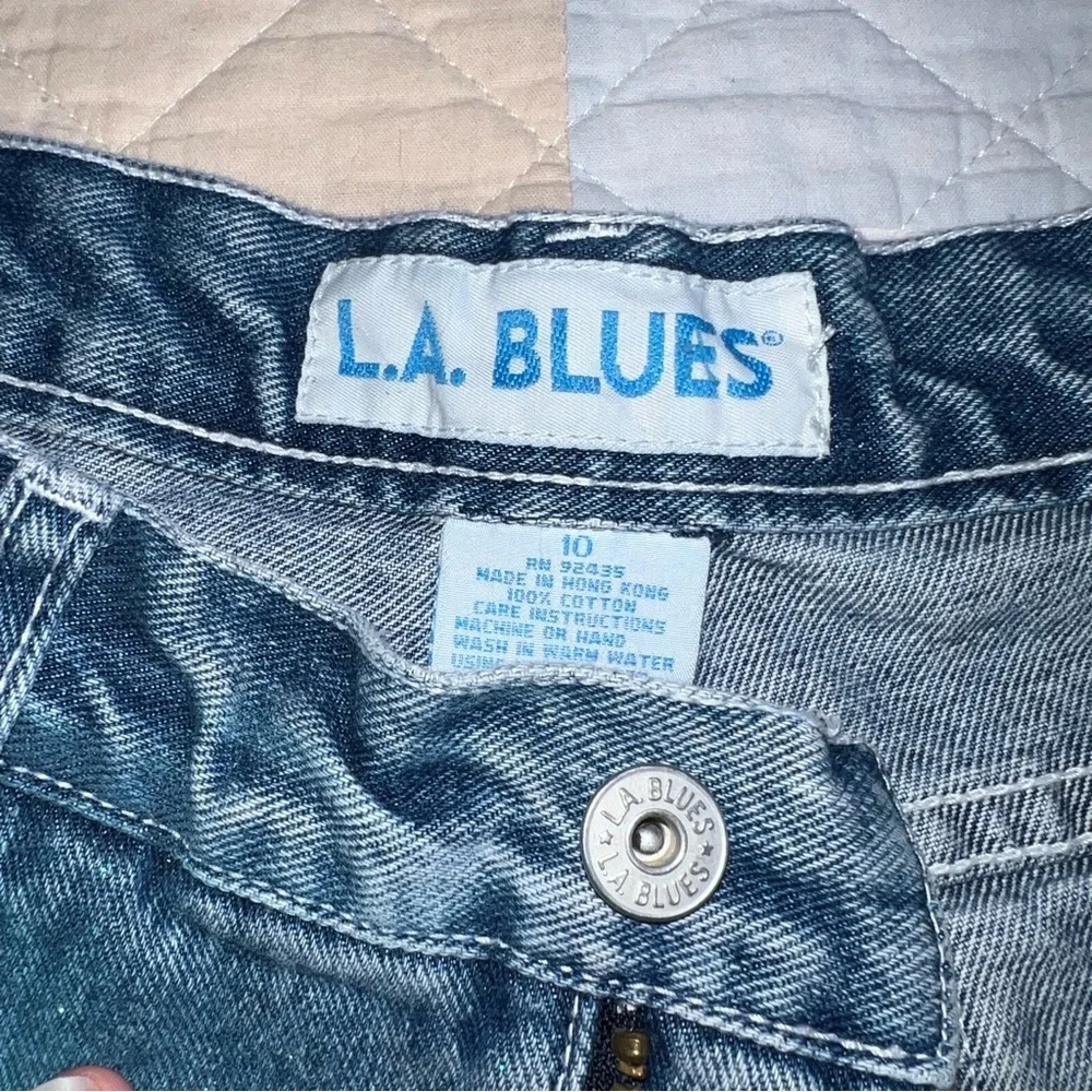 Vintage L.A. Blues Women's Studded Sparkly Blue Jeans - Picture 9 of 12